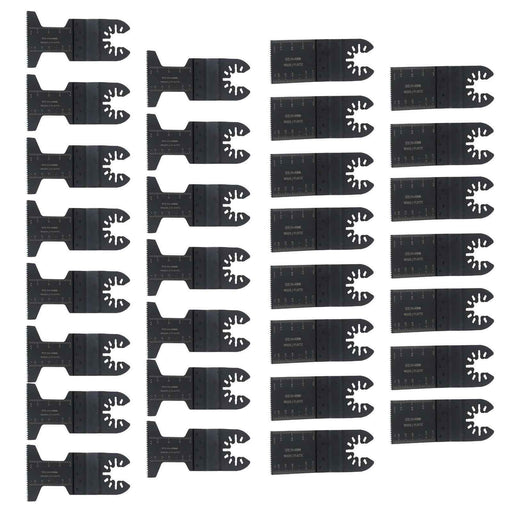 DURAFORCE 15Pcs 1-3/8" & 15Pcs 1-3/4" Bi-Metal Oscillating Multi Tool Saw Blades Set 30Pcs
