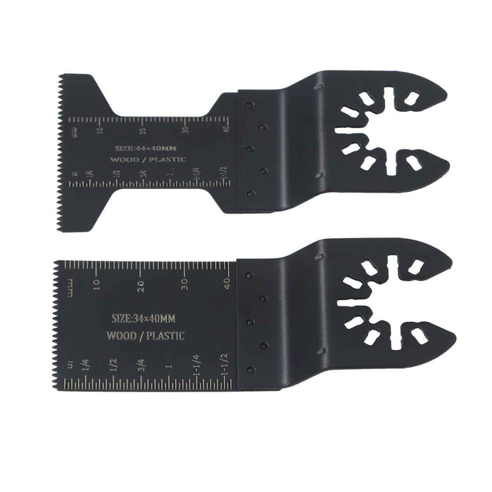 DURAFORCE 15Pcs 1-3/8" & 15Pcs 1-3/4" Bi-Metal Oscillating Multi Tool Saw Blades Set 30Pcs