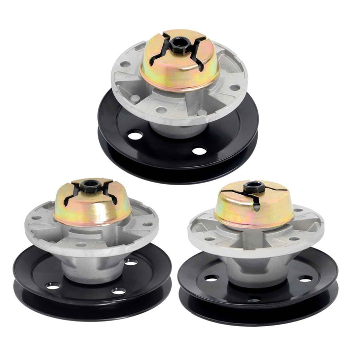 DURAFORCE 3 Pack Spindle Assy For John Deere 44" 48" 54" Deck AM121342 AM115528 AM115720