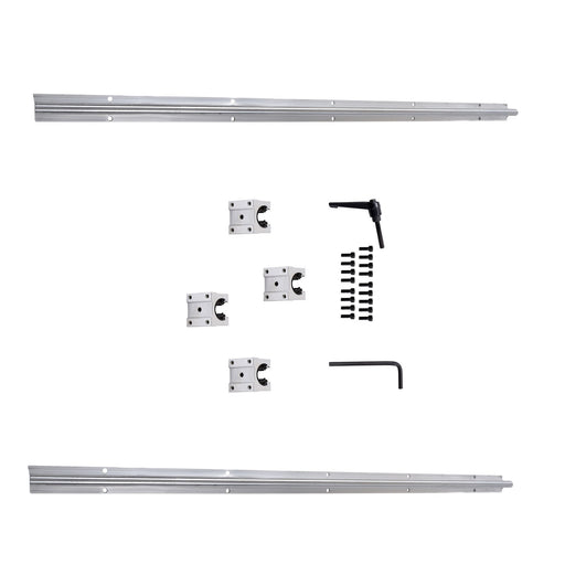 DURAFORCE 2Pack SBR16-1000mm Linear Rails & 4 Pack SBR16UU Carriage Bearing Blocks
