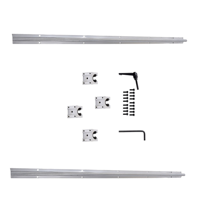 DURAFORCE 2Pack SBR16-1000mm Linear Rails & 4 Pack SBR16UU Carriage Bearing Blocks