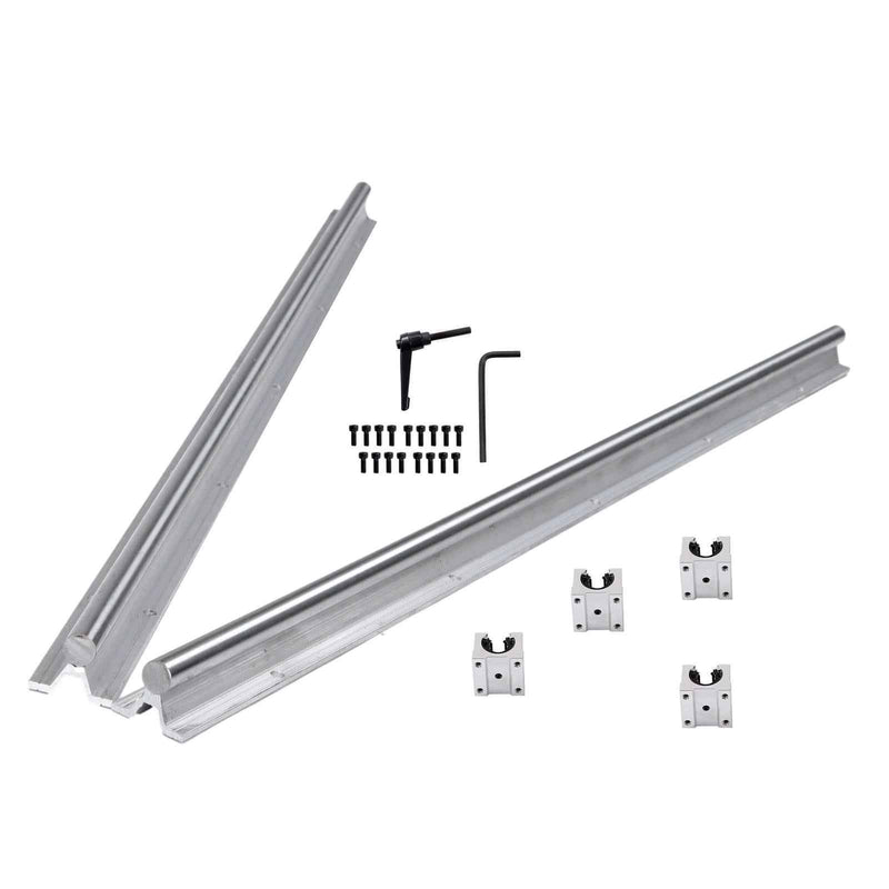 DURAFORCE 2Pack SBR16-1000mm Linear Rails & 4 Pack SBR16UU Carriage Bearing Blocks