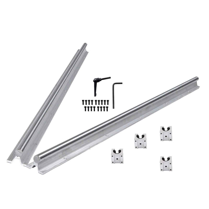 DURAFORCE 2Pack SBR16-1000mm Linear Rails & 4 Pack SBR16UU Carriage Bearing Blocks