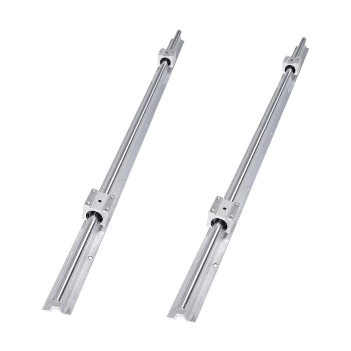 DURAFORCE 2Pack SBR16-1000mm Linear Rails & 4 Pack SBR16UU Carriage Bearing Blocks