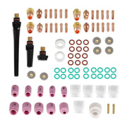 DURAFORCE New for WP-17/18/26 87Pcs TIG Welding Torch Stubby Gas Lens Pyrex Glass Cup Kit