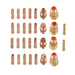 DURAFORCE New for WP-17/18/26 87Pcs TIG Welding Torch Stubby Gas Lens Pyrex Glass Cup Kit
