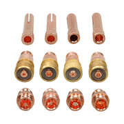 DURAFORCE New for WP-17/18/26 87Pcs TIG Welding Torch Stubby Gas Lens Pyrex Glass Cup Kit