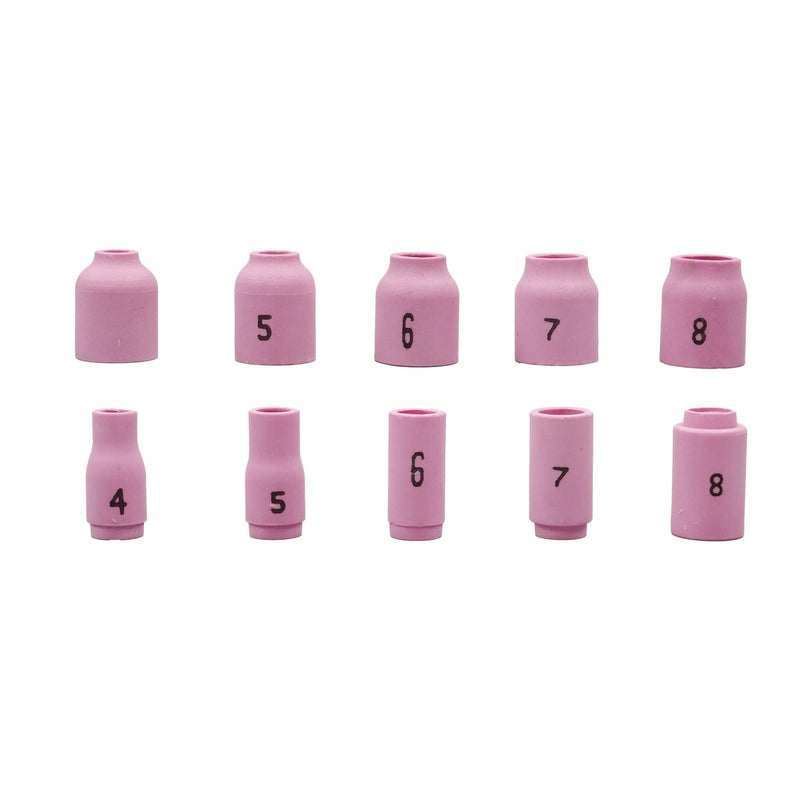 DURAFORCE New for WP-17/18/26 87Pcs TIG Welding Torch Stubby Gas Lens Pyrex Glass Cup Kit