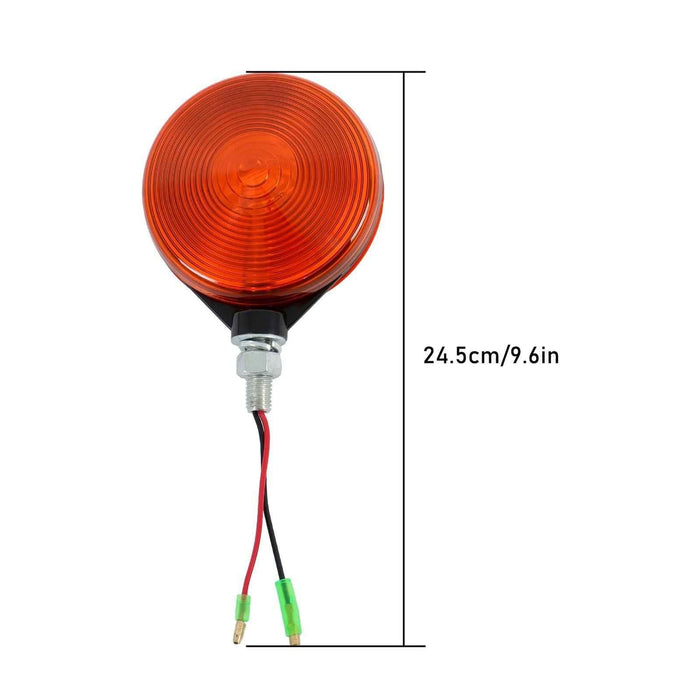 DURAFORCE 2 Pcs 3C081-75870 W9501-66001 Round Side Marker Light Lamp Dual Face Turn Signal