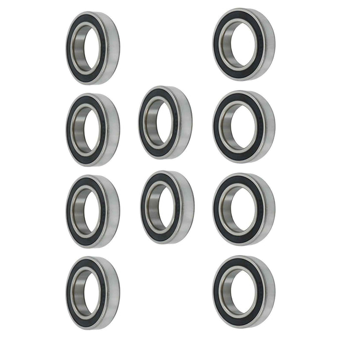 DURAFORCE 6009-2RS 10Pcs Sealed 45mm Inner Dia 75mm OD 16mm Deep Groove Ball Bearings