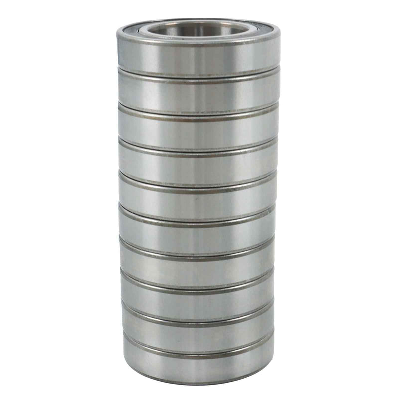 DURAFORCE 6009-2RS 10Pcs Sealed 45mm Inner Dia 75mm OD 16mm Deep Groove Ball Bearings