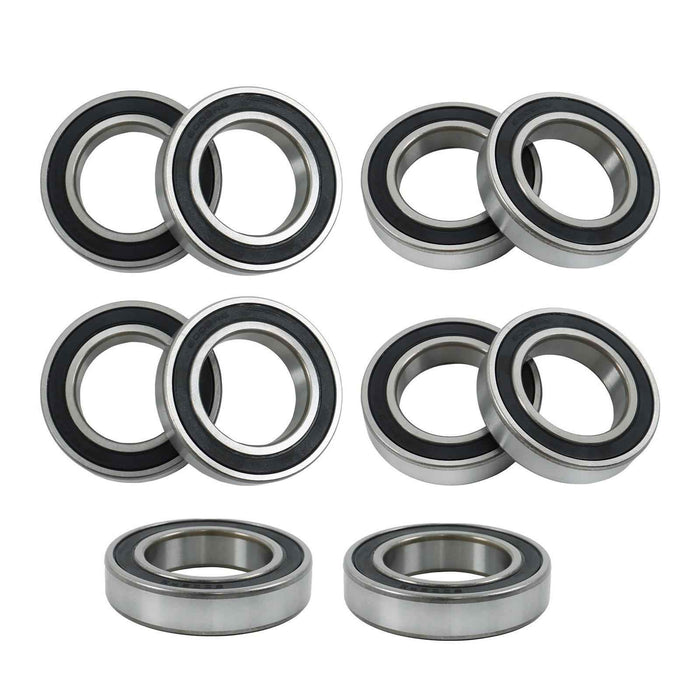 DURAFORCE 6009-2RS 10Pcs Sealed 45mm Inner Dia 75mm OD 16mm Deep Groove Ball Bearings