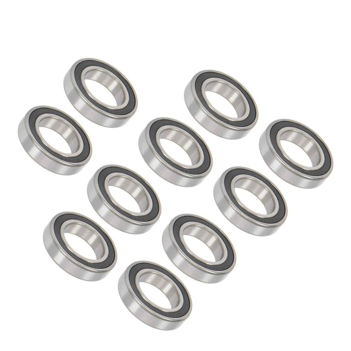 DURAFORCE 6008-2RS 10Pcs 40 × 68 × 15 mm Pre-Lubricated Deep Groove Ball Bearing Bore Seal