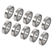 DURAFORCE 6008-2RS 10Pcs 40 × 68 × 15 mm Pre-Lubricated Deep Groove Ball Bearing Bore Seal