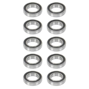 DURAFORCE 6008-2RS 10Pcs 40 × 68 × 15 mm Pre-Lubricated Deep Groove Ball Bearing Bore Seal