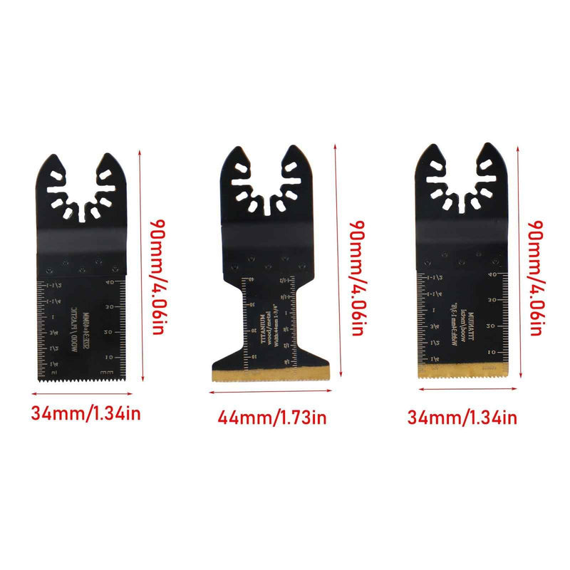DURAFORCE New Oscillating Saw Blades 100Pcs Professional Titanium Multitool Blades