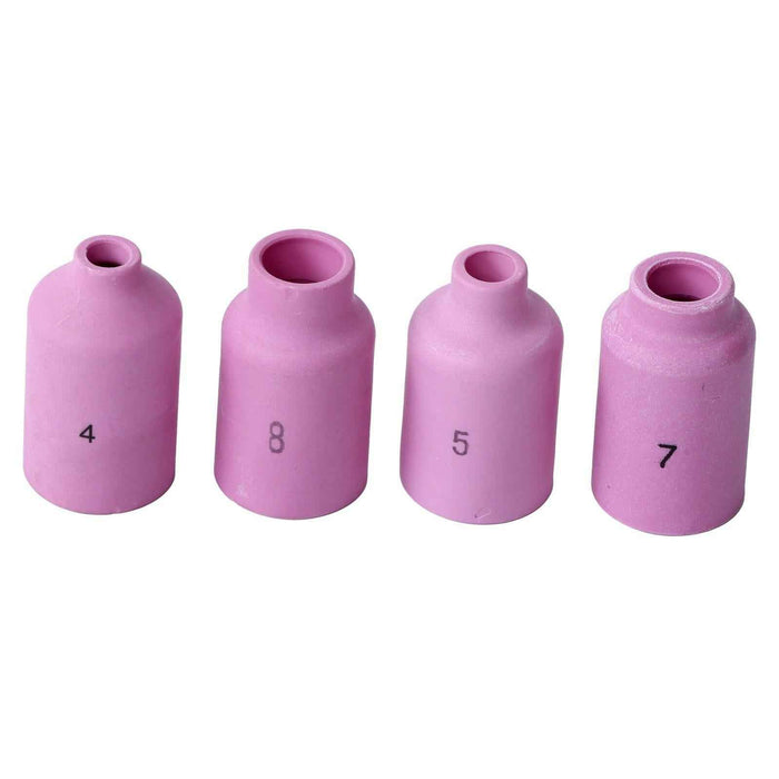 DURAFORCE New For WP-17/18/26 67Pcs TIG Welding Torch Stubby Gas Lens Ceramic Cups Kit