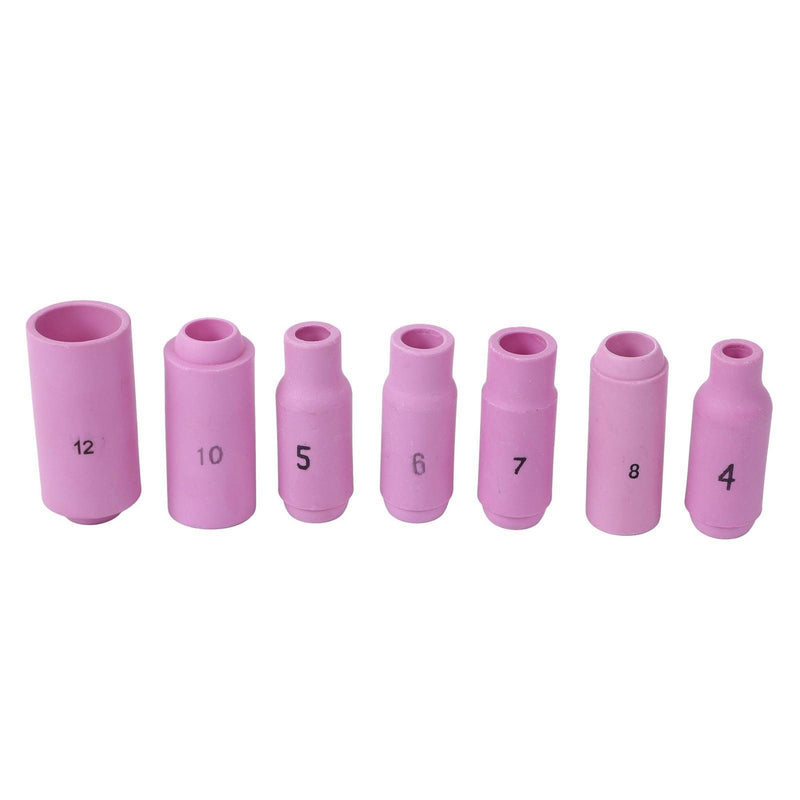 DURAFORCE New For WP-17/18/26 67Pcs TIG Welding Torch Stubby Gas Lens Ceramic Cups Kit