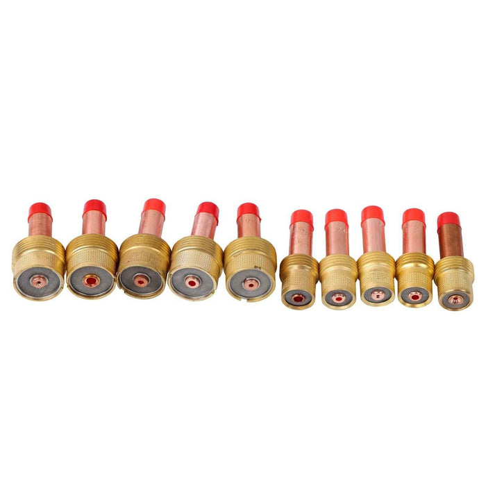 DURAFORCE New For WP-17/18/26 67Pcs TIG Welding Torch Stubby Gas Lens Ceramic Cups Kit