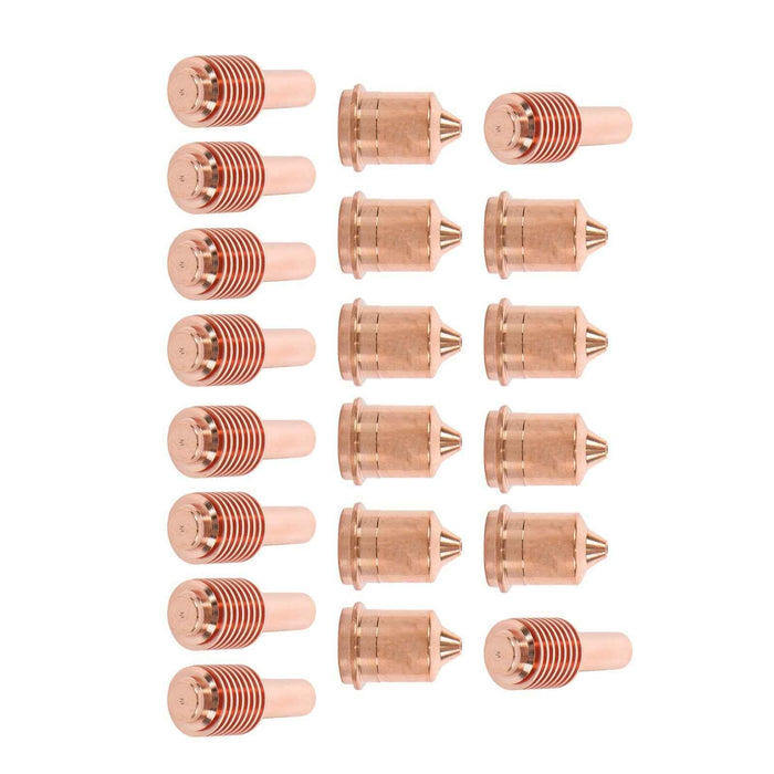 DURAFORCE For 45 Plasma Consumables Cutting 10Pcs 220671 Nozzle and 10Pcs 220669 Electrode