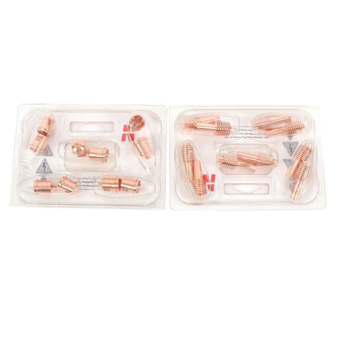 DURAFORCE For 45 Plasma Consumables Cutting 10Pcs 220671 Nozzle and 10Pcs 220669 Electrode