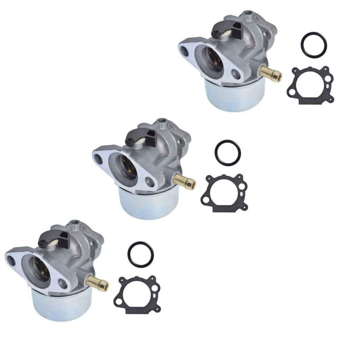 DURAFORCE 3 Pack Carburetor Kit For Briggs & Stratton 799868 498170 498254 497314 497347