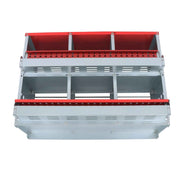 DURAFORCE Durable 6 Holes Chicken Nesting Box Hen Laying Nest Boxes Rollout Egg Collection