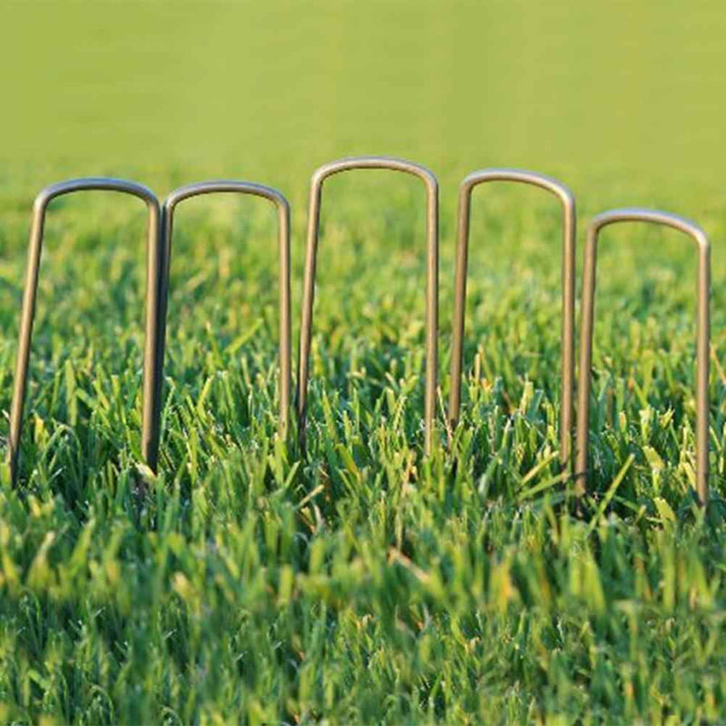 DURAFORCE 11 Gauge 6" Heavy Duty GALVANIZED Landscape Staples-SOD Fabric Pins 1000 pcs