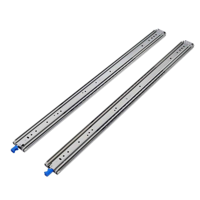 DURAFORCE 1 Pair Locking Drawer Slides 40 Inch Lock & Full Extension 500 lbs Load Capacity