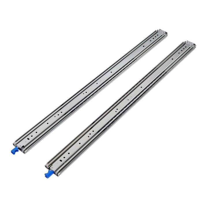 DURAFORCE 1 Pair Locking Drawer Slides 40 Inch Lock & Full Extension 500 lbs Load Capacity