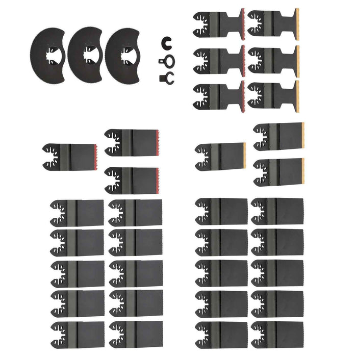 DURAFORCE New Multitool Blades 35PCS Titanium Oscillating Tool Quick Saw Blades