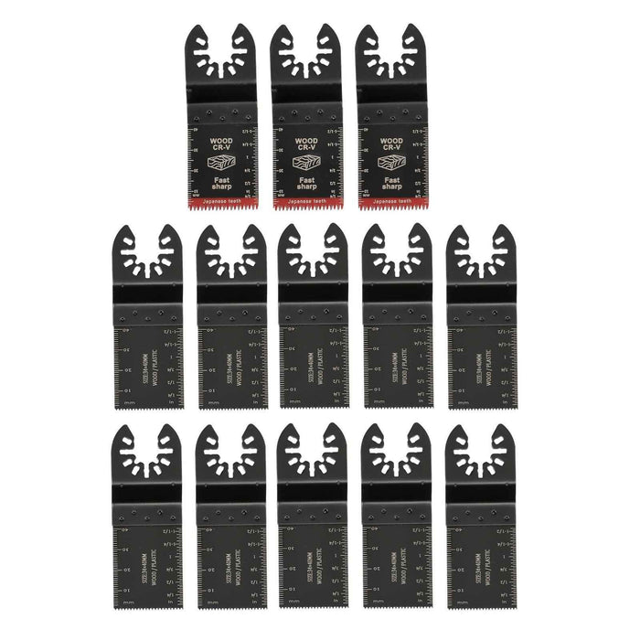 DURAFORCE New Multitool Blades 35PCS Titanium Oscillating Tool Quick Saw Blades
