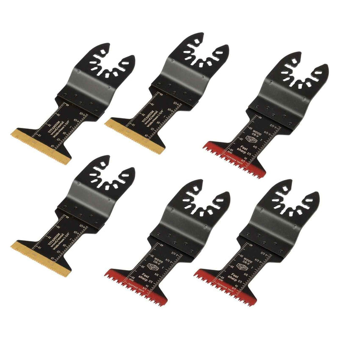 DURAFORCE New Multitool Blades 35PCS Titanium Oscillating Tool Quick Saw Blades