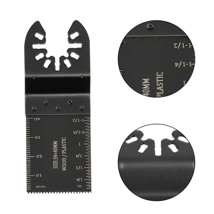 DURAFORCE New Multitool Blades 35PCS Titanium Oscillating Tool Quick Saw Blades