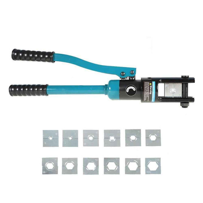 DURAFORCE Hydraulic Wire Terminal Crimper16 Mt 13 Dies Battery Cable Lug Tool
