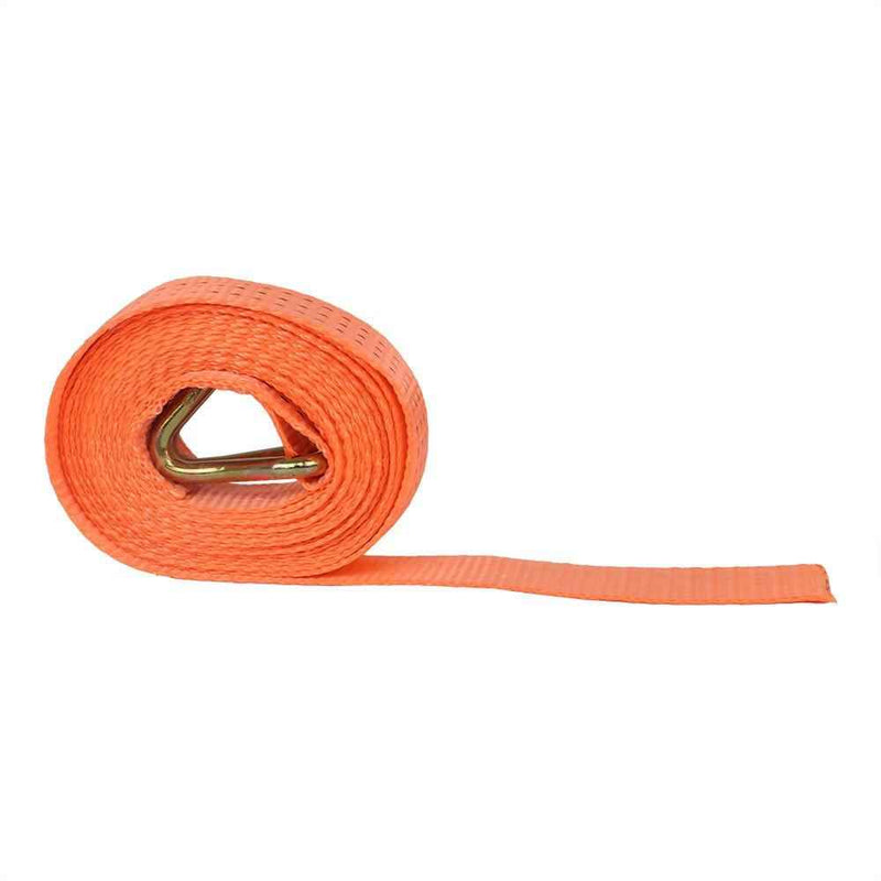 DURAFORCE 20 Pack 1.5" × 15' Polyester Ratchet Tie Down Straps J Hooks Heavy Duty 4000 LBS