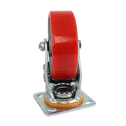 DURAFORCE 4 Pack High Quality 6 Inch Metal Caster Wheel Industrial Castor Swivel & Lock