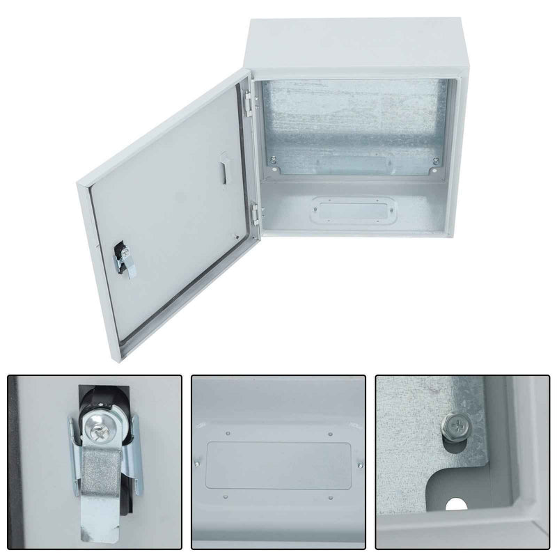 DURAFORCE Outdoor Steel Enclosure, 16 × 16 × 8" NEMA 4X Electrical Box, Waterproof IP56