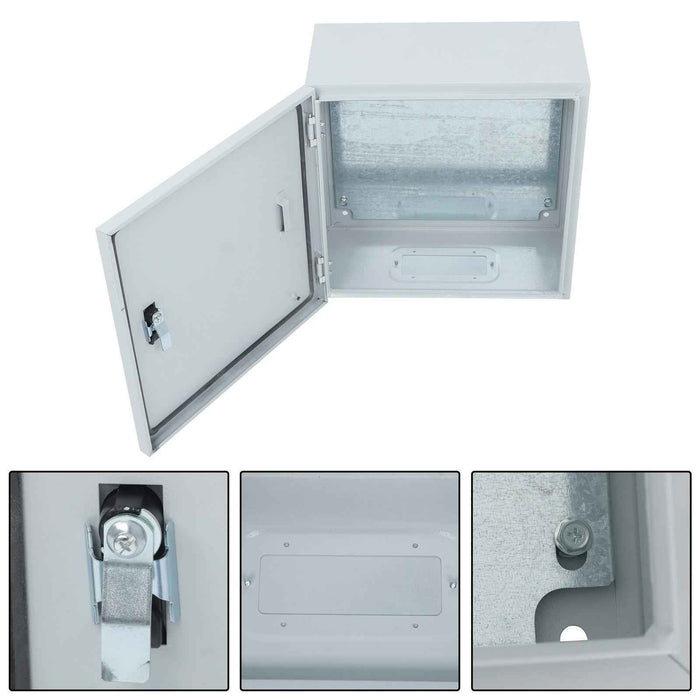 DURAFORCE Outdoor Steel Enclosure, 16 × 16 × 8" NEMA 4X Electrical Box, Waterproof IP56