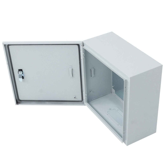 DURAFORCE Outdoor Steel Enclosure, 16 × 16 × 8" NEMA 4X Electrical Box, Waterproof IP56