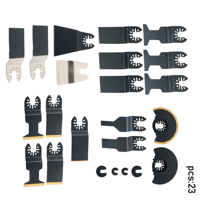 DURAFORCE Heavy Duty Titanium 23 Pack Steel Oscillating Tool Multi Tool for Metal & Nails