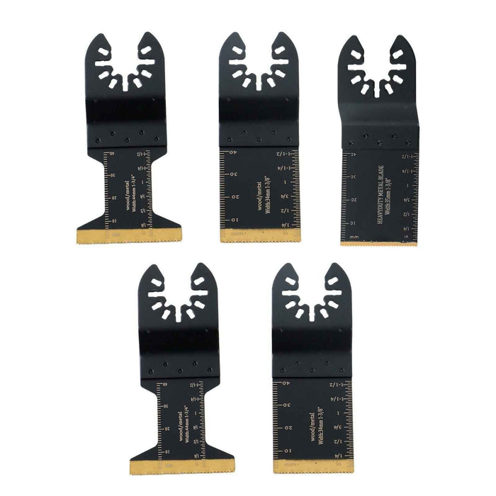 DURAFORCE Heavy Duty Titanium 23 Pack Steel Oscillating Tool Multi Tool for Metal & Nails