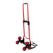 DURAFORCE Heavy Duty Stair Climbing Hand Truck 330 LB Capacity & 4" TPR Wheels Red