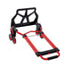 DURAFORCE Heavy Duty Stair Climbing Hand Truck 330 LB Capacity & 4" TPR Wheels Red