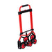 DURAFORCE Heavy Duty Stair Climbing Hand Truck 330 LB Capacity & 4" TPR Wheels Red