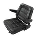 DURAFORCE Universal Foldable Forklift Seat PVC Tractor Seat Adjustable Back & Armrest