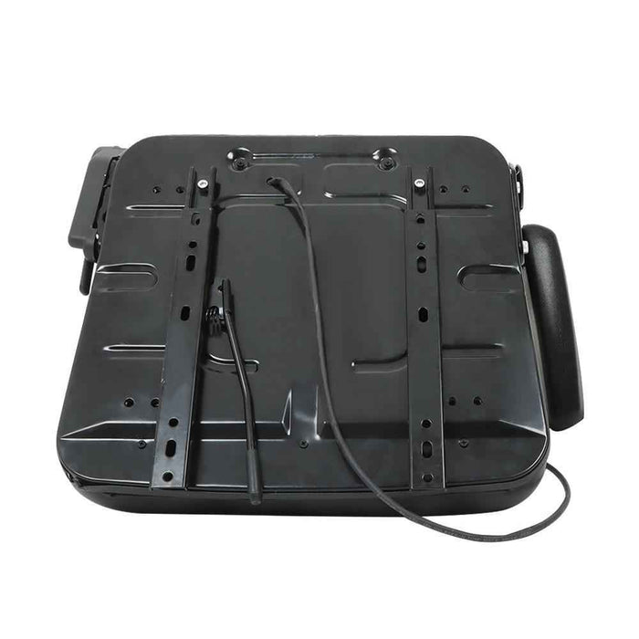 DURAFORCE Universal Foldable Forklift Seat PVC Tractor Seat Adjustable Back & Armrest