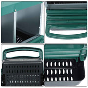 DURAFORCE 4 Hole Easy To Install Chicken Nesting Boxes Chicken Egg Laying Box W/ Perch