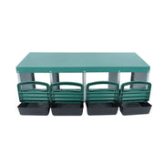 DURAFORCE 4 Hole Easy To Install Chicken Nesting Boxes Chicken Egg Laying Box W/ Perch