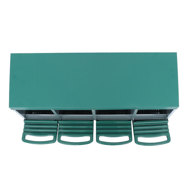 DURAFORCE 4 Hole Easy To Install Chicken Nesting Boxes Chicken Egg Laying Box W/ Perch